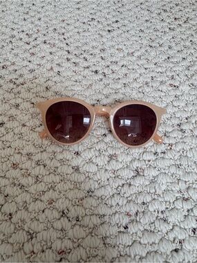 AJ Morgan Round Nude Peach Sunglasses with Brown Lenses 0129